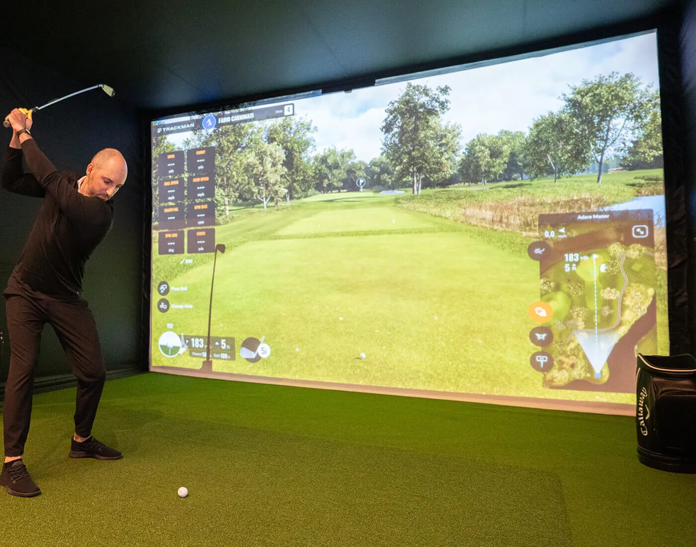 Inside Grip Golf Deptford Park studio