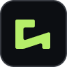 A black rounded square with a stylized, angular green G shape in the center, perfect for representing golf memberships or golf London branding.
